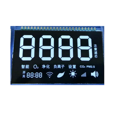 Pantalla LCD programable VA del conector pin Odm del OEM Monocromo de las 6 en punto