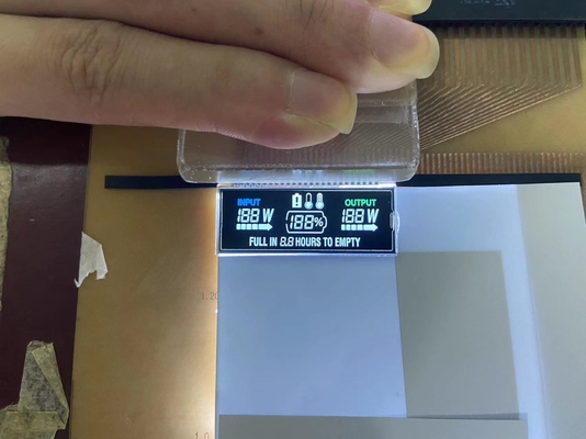 Display LCD VA negativo personalizado 12 O ClockLcd Display Transmisor de dígitos gráfico LCD Panel de vidrio Va para fuente de alimentación
