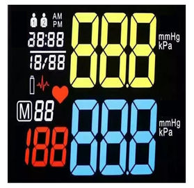 Exhibición del VA LCD de 7 segmentos para el equipamiento médico, panel LCD del Va del metro de la glucosa en sangre