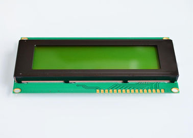 20 x 4 pantalla de color verde amarillo de la exhibición de 2004A LCM LCD tamaño del esquema de 98 de x 60 x de 13.5m m 