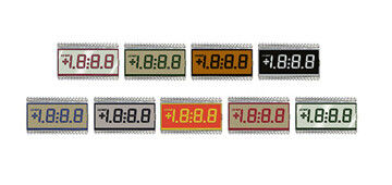 4 la exhibición del VA LCD del color del segmento del dígito 7 con la impresión de seda crea para requisitos particulares