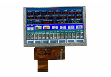 800 * 480 pantalla táctil del Lcd de 5 pulgadas, pantalla táctil de la resistencia del instrumento industrial