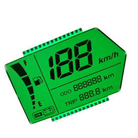Exhibición LCD del velocímetro con método de conducción estático del contraluz verde