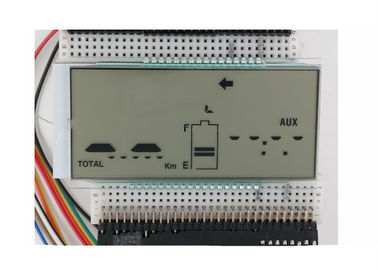 7 exhibición monocromática de los segmentos HTN LCD para el instrumento con el conector de la cebra