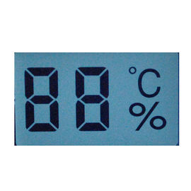 Temporeros de funcionamiento -30-+80℃ de la forma 2 del dígito de la pantalla LCD de la exhibición de encargo del TN LCD