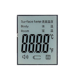 Pantalla infrarroja del Lcd del termómetro de la exhibición de segmento del Lcd 7 de la aduana para el aparato médico
