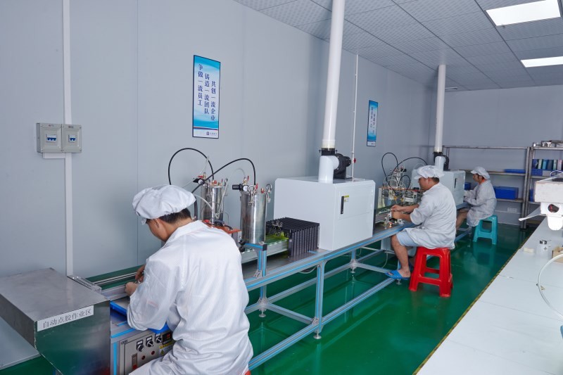 HongKong Guanke Industrial Limited línea de producción de fábrica