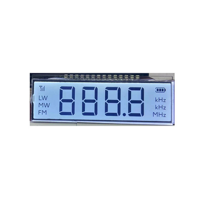 Pequeña pantalla LCD transparente de matriz de puntos negativa para cuentakilómetros