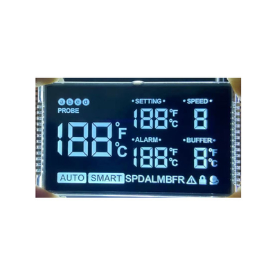Dígito Color VA Pantalla LCD de 7 segmentos para controlador de temperatura