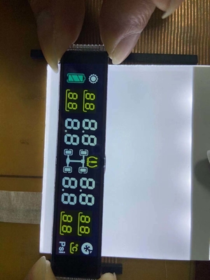 Número negativo DFSTN Pantalla LCD de transmisión personalizada TN módulo de LCD para medidor de presión de neumáticos