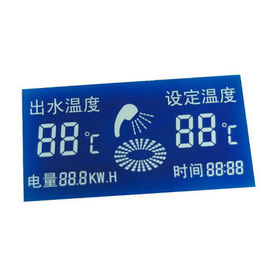 El panel negativo de la exhibición azul transmisiva de la película HTN LCD para el calentador de agua