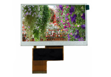 Exhibición transparente de encargo de 4,3 TFT LCD, pantalla del color TFT de 480 * 272 puntos con 24 pedazos
