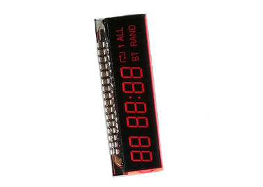 Exhibición negativa del LCD de siete segmentos con el conector pin del metal para el contador de tiempo electrónico