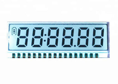 Módulo numérico de encargo de la exhibición monocromática del LCD del color de la exhibición blanca del TN LCD