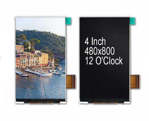 300cd/M2 480x800 exhibición del interfaz IPS TFT LCD del RGB de 3,97 pulgadas