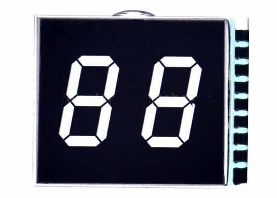 Exhibición blanca del tamaño de la exhibición de Pin Connector Monochrome LCD del negro de encargo del VA