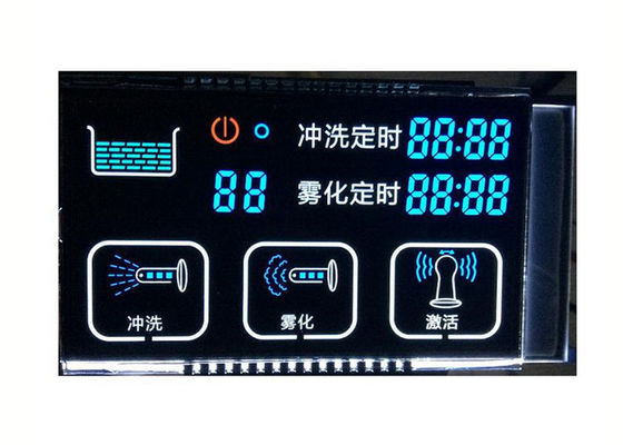 El segmento monocromático del panel LCD 7 de la pantalla de encargo de PMVA exhibe transmisivo