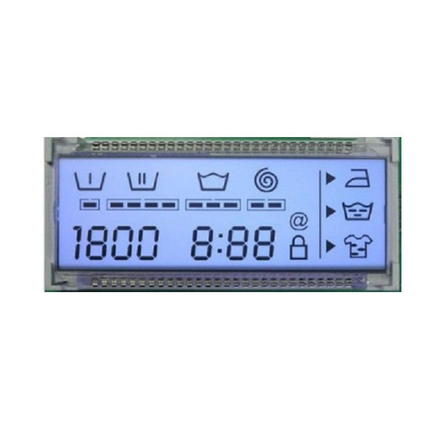 Exhibición del VA LCD de 7 segmentos para el equipamiento médico, panel LCD del Va del metro de la glucosa en sangre
