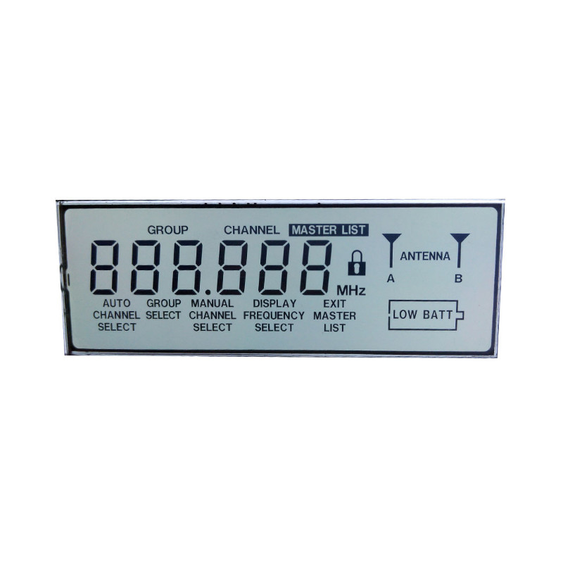 Monocromo Pequeño 6'Reloj Positivo TN 50 Pin Pantalla Lcd 6 Dígito 7 Segmento