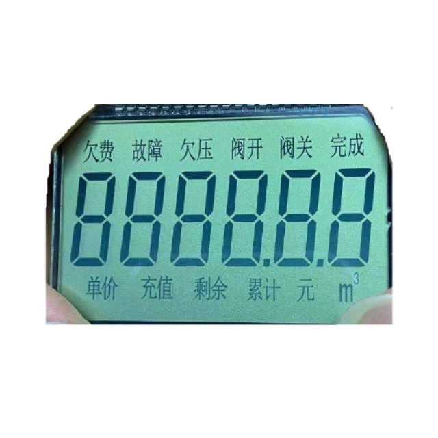 Tamaño personalizado 7 Segmento Pantalla LCD negativa transparente Tipo TN STN HTN FSTN VA