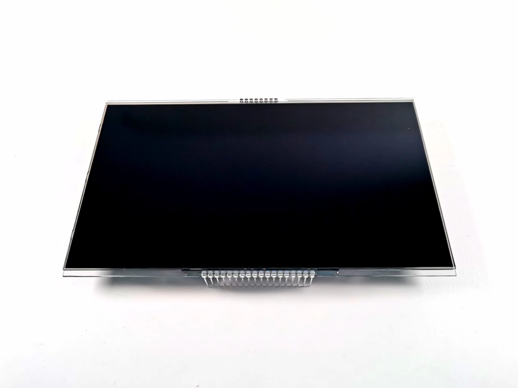 12 O Reloj Negativo VA Pantalla LCD Negro Segmento Dígito Gráfico LCD de vidrio VA Panel para termostato