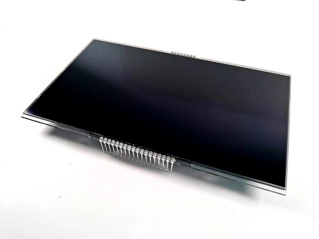 12 O Reloj Negativo VA Pantalla LCD Negro Segmento Dígito Gráfico LCD de vidrio VA Panel para termostato