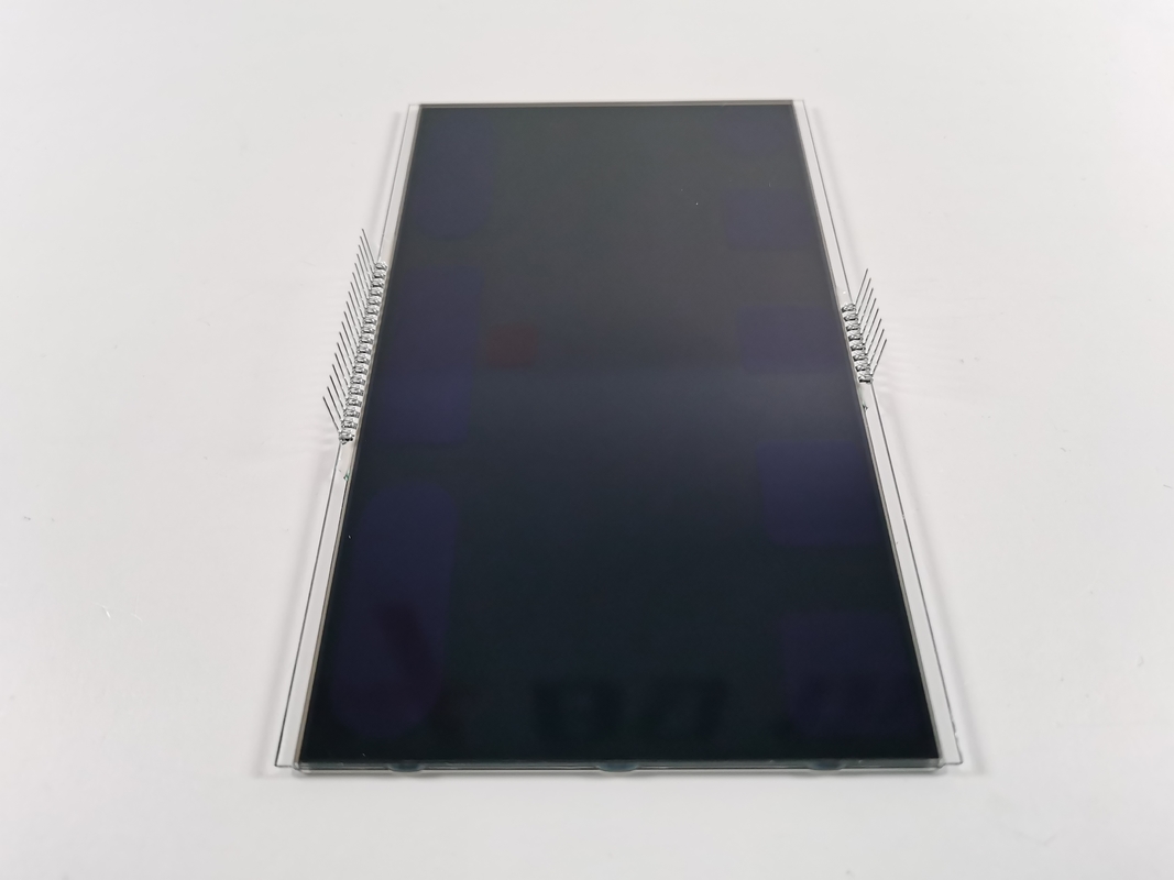 12 O Reloj Negativo VA Pantalla LCD Negro Segmento Dígito Gráfico LCD de vidrio VA Panel para termostato