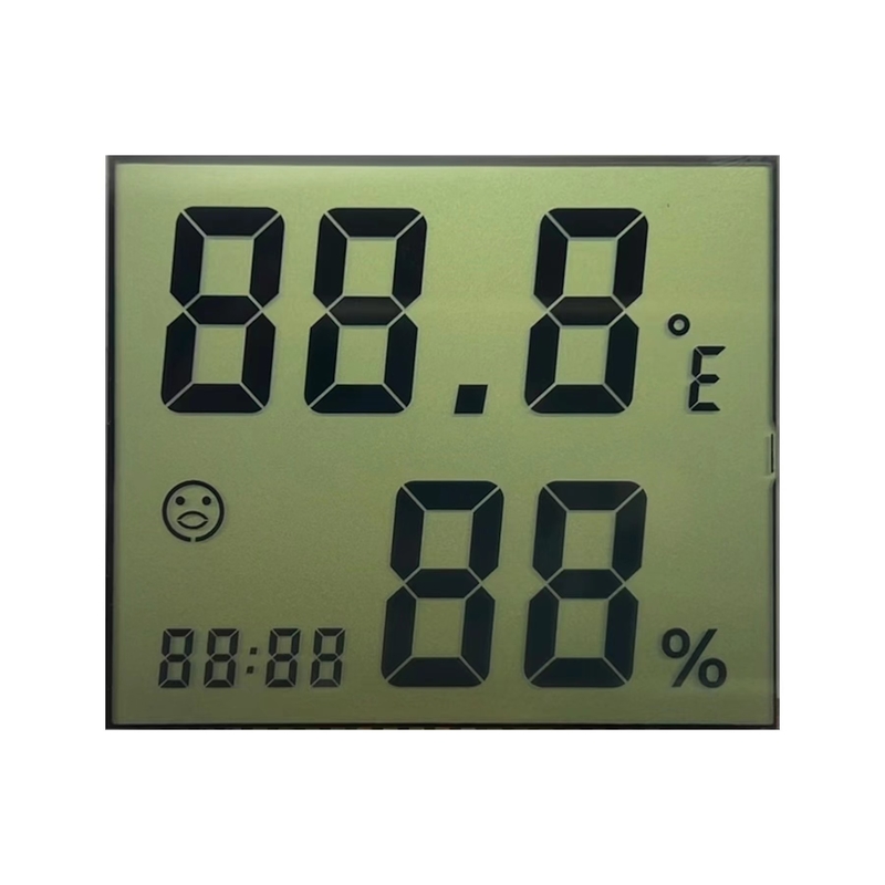 3.0 V Transmisor TN LCD Display Segment Code Pantalla LCD para higrotermógrafo