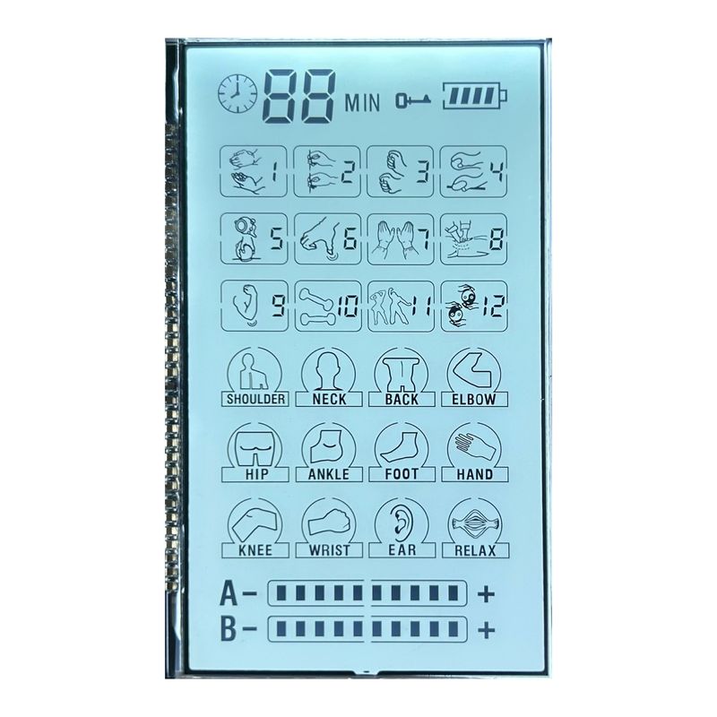 Positivo 6 O' CLOCK Transmisor monocromático de pantalla de LCD para masajeador