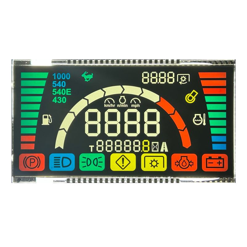 6 O' CLOCK Pantalla de LCD con luz de fondo para suministro de energía