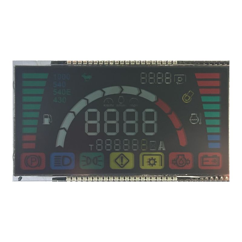 6 O' CLOCK Pantalla de LCD con luz de fondo para suministro de energía