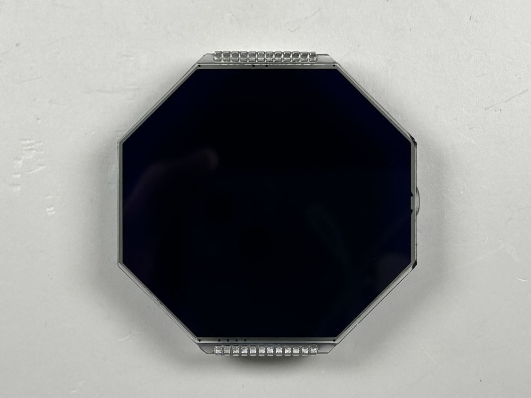 Pantalla LCD HTN de matriz personalizada de ocho formas monocromática de 7 segmentos de pantalla LCD gráfica para instrumentos de motocicletas