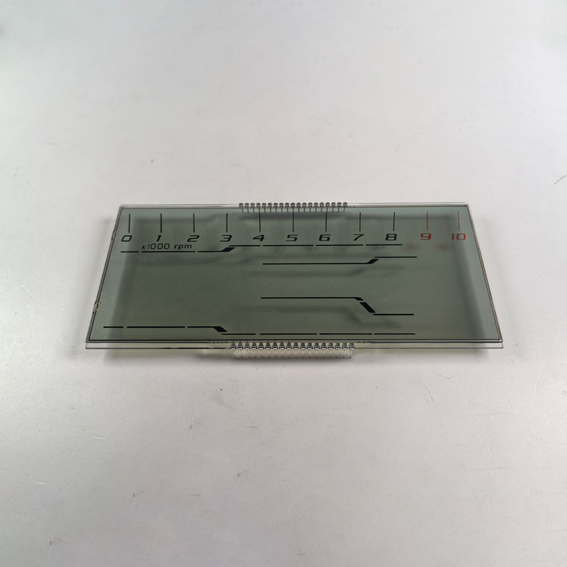 Fabricante Barata Pantalla LCD personalizada HTN de ocho formas monocromática de 7 segmentos Pantalla LCD gráfica para instrumentos de motocicleta