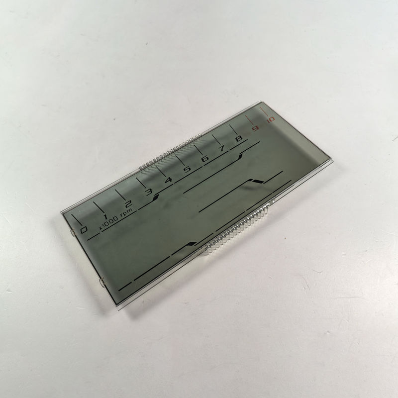 Fabricante Barata Pantalla LCD personalizada HTN de ocho formas monocromática de 7 segmentos Pantalla LCD gráfica para instrumentos de motocicleta