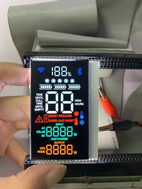 Modulo LCD de alto contraste con pantalla monocromática VA para pantalla de alimentación exterior e interior