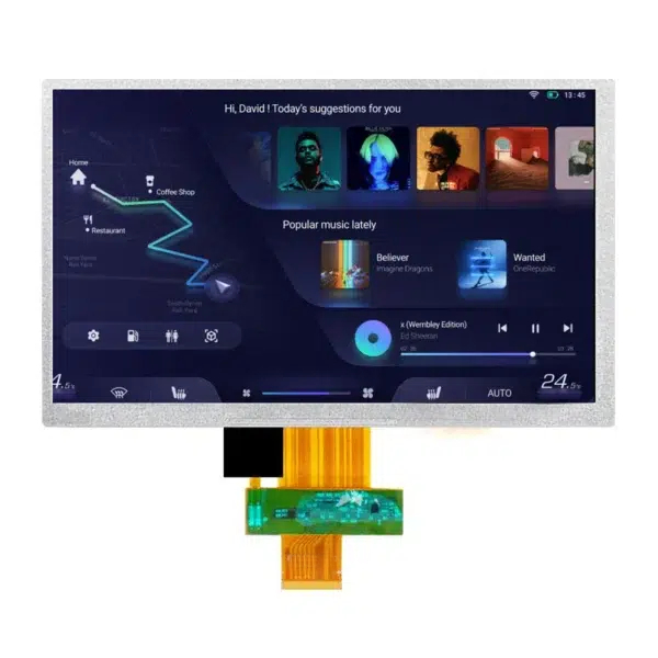 Módulo de pantalla TFT personalizado con interfaz táctil RGB/LVDS Panel LCD de 7 pulgadas Soporte OEM ODM Pantalla de 7 pulgadas