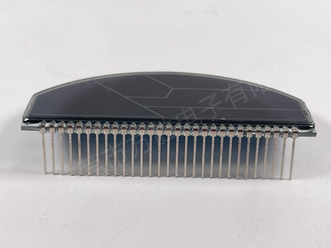 Pantalla LCD monocromática LCD para motocicleta con película azul personalizada Pantallas LCD velocímetro semicircular