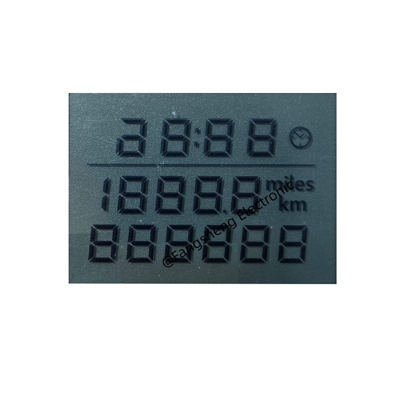 Pantalla LCD personalizada para motocicletas TN LCD conector de sellado térmico segmento de velocímetro pantalla LCD soporte OEM