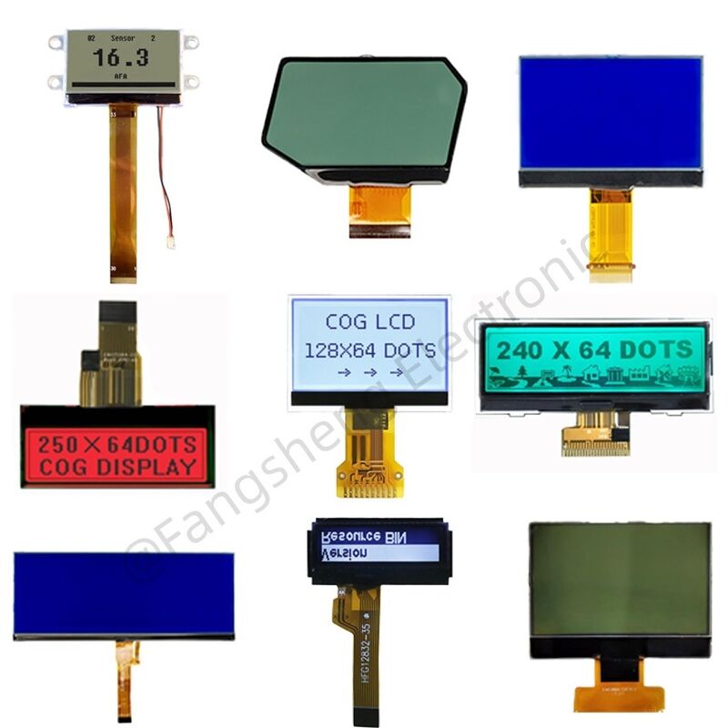 OEM COG LCD 128x64 192x64 240x128 COG LCD fábrica ST7567 COG pantalla para control industrial