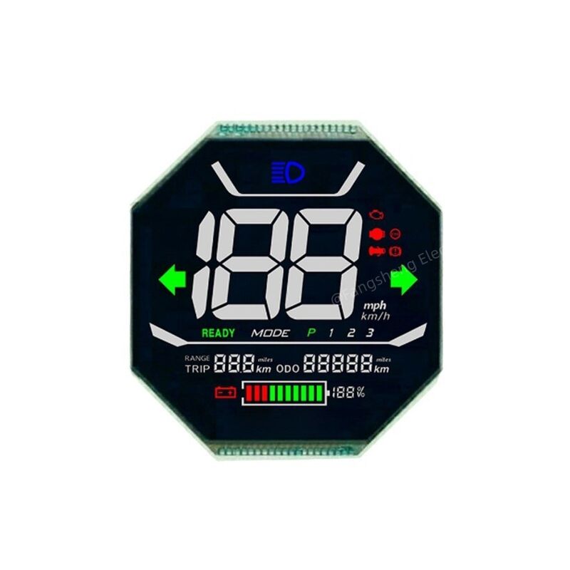 Pantalla LCD HTN personalizada/LCD STN/LCD VA/Pantalla de segmento LCD /Pantalla LCD/LCD personalizada para motocicletas E-Bike/automoción/grupo de instrumentos
