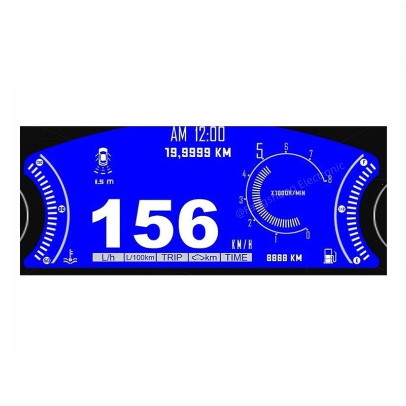 Pantalla LCD HTN personalizada/LCD STN/LCD VA/Pantalla de segmento LCD /Pantalla LCD/LCD personalizada para motocicletas E-Bike/automoción/grupo de instrumentos