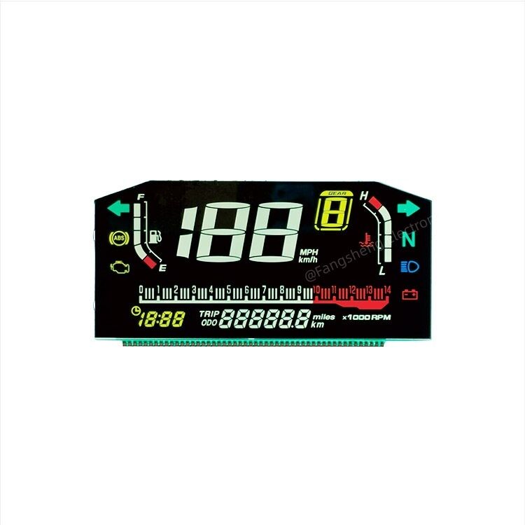 Pantalla LCD HTN personalizada/LCD STN/LCD VA/Pantalla de segmento LCD /Pantalla LCD/LCD personalizada para motocicletas E-Bike/automoción/grupo de instrumentos