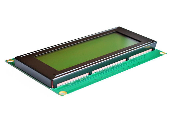 20 x 4 pantalla de color verde amarillo de la exhibición de 2004A LCM LCD tamaño del esquema de 98 de x 60 x de 13.5m m 