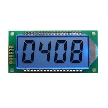 4 la exhibición del VA LCD del color del segmento del dígito 7 con la impresión de seda crea para requisitos particulares