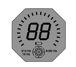 Diseño especial 3.0V de la exhibición del LCD de la aduana de la forma del octágono para la herramienta industrial