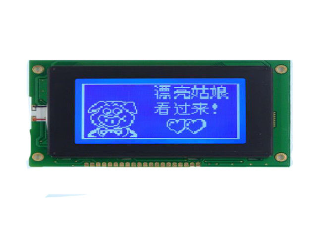 Pernos del gráfico STN 20 de la exhibición del Lcd de la matriz de punto de 3,2 pulgadas 128x64 con retroiluminación LED