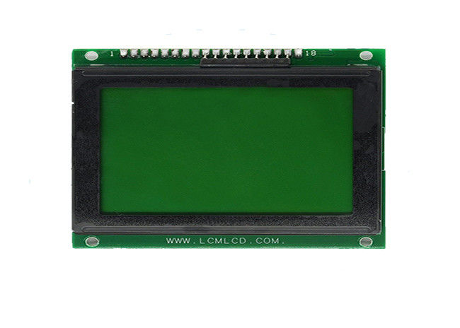 18 pernos ángulo de visión gráfico de 128 x 64 del LCD del módulo de Stn del positivo 12864 TN de la pantalla