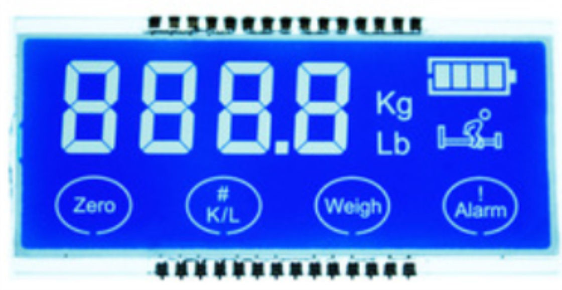 Modo positivo 2.8V de la exhibición del TN/de STN/de HTN LCD con el Pin/el conector de goma