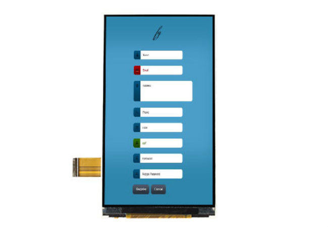 4,5 interfaces resistentes del Lcd Mipi/Rgb del panel del IPS de la pantalla táctil de TFT LCD de la pulgada 540 * 960 opcionales