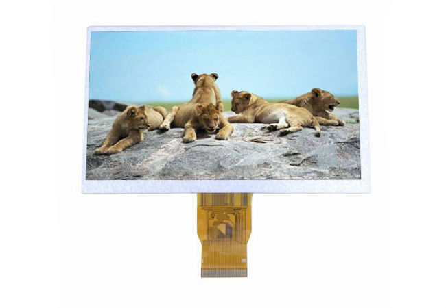 Pantalla táctil resistente 1024 * 600 de Tft IPS Lcd Moduler de 7 pulgadas con el panel LCD del interfaz de LVDS para la PC del coche